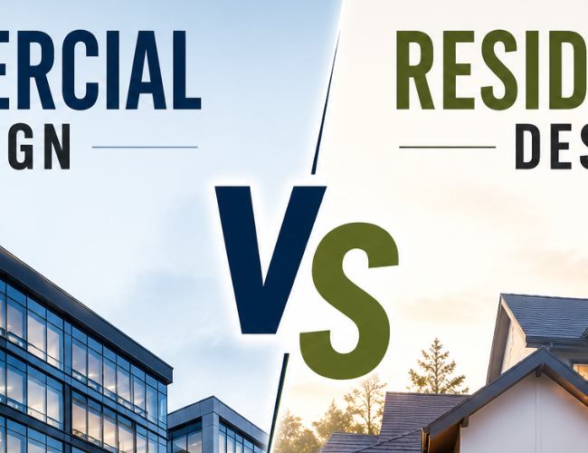 Commercial vs residential interior design