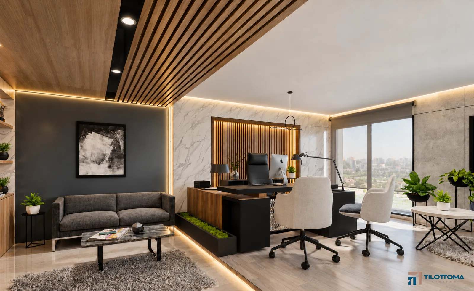 CICL office interior project bossroom