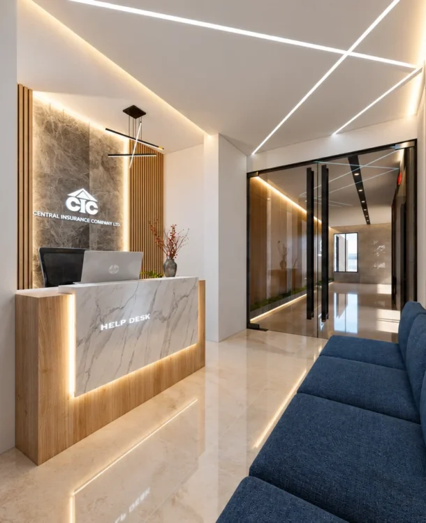 CICL office interior project recieption CICL office interior project recieption